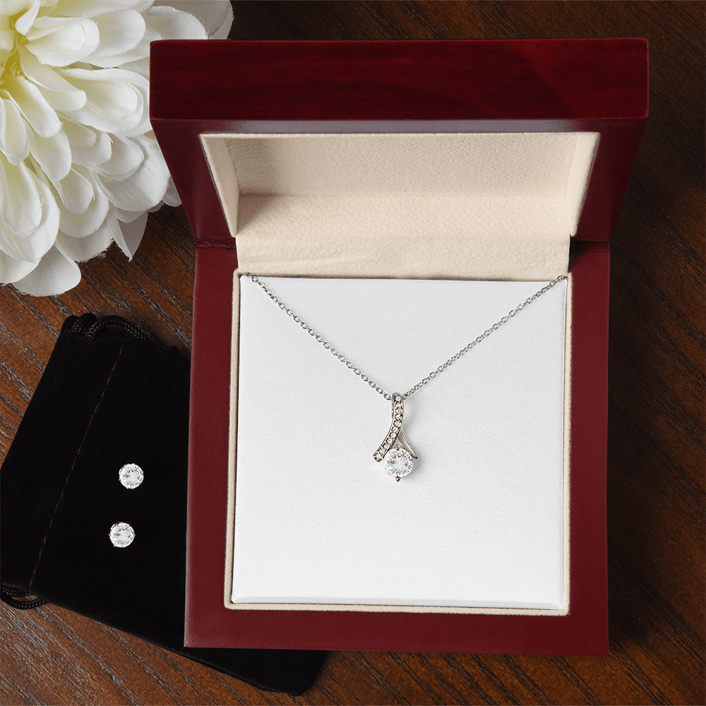 Set Parure Collana e Orecchini con Zirconi | Regalo Elegante per Lei