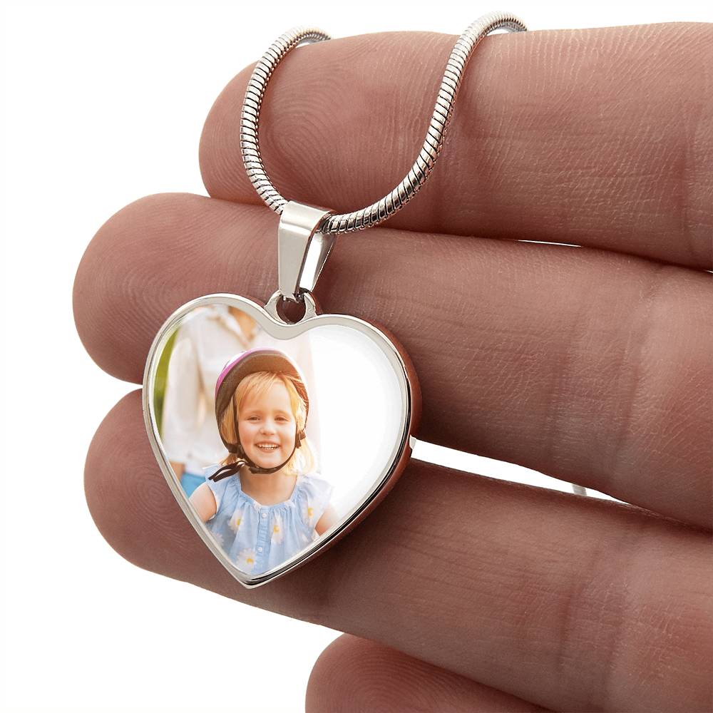 Collana con Ciondolo a Cuore Personalizzato - Incisione Nome & Data
