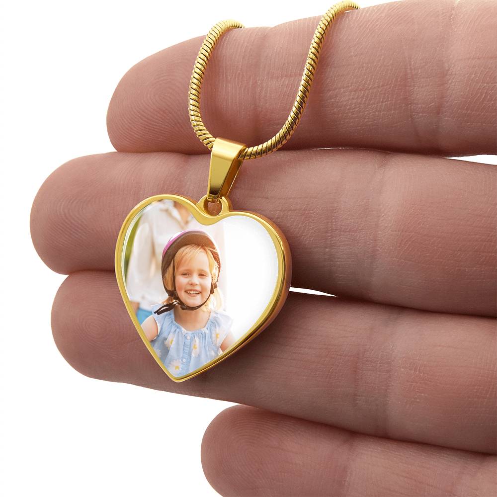 Collana con Ciondolo a Cuore Personalizzato - Incisione Nome & Data