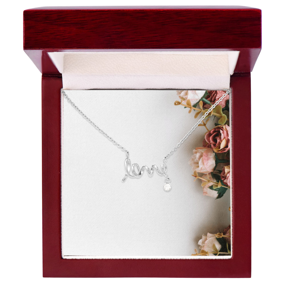 Collana con Scritta Love in Corsivo Elegante | Regalo Romantico per Lei