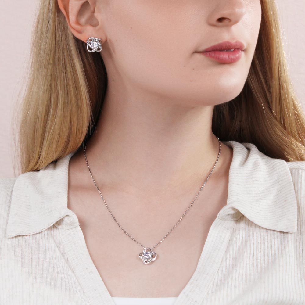 Set Collana e Orecchini "Nodo d'Amore" - To My Soulmate