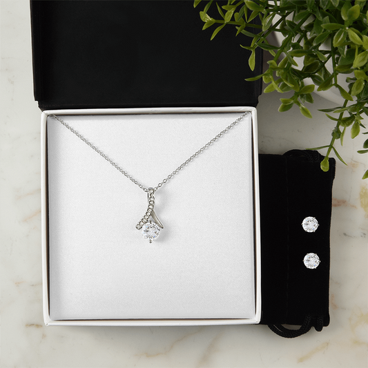 Set Parure Collana e Orecchini con Zirconi | Regalo Elegante per Lei