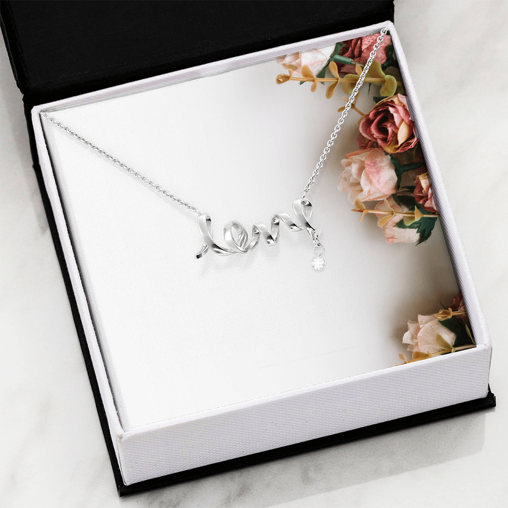Collana con Scritta Love in Corsivo Elegante | Regalo Romantico per Lei